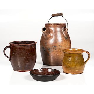 Redware and Stoneware Vessels 