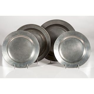 Pewter Plates and Bowls