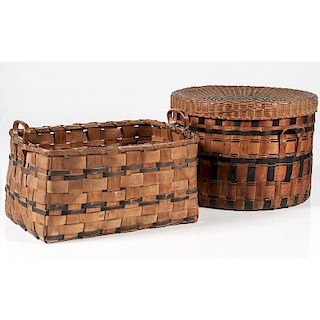 Polychrome Woven Baskets