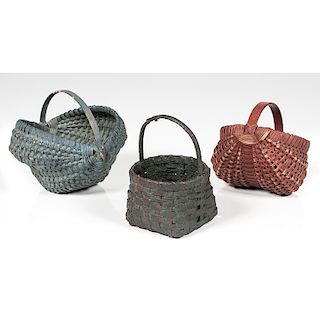 Woven Painted Baskets