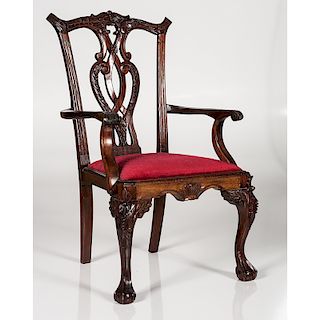 Chippendale-style Child's Armchair