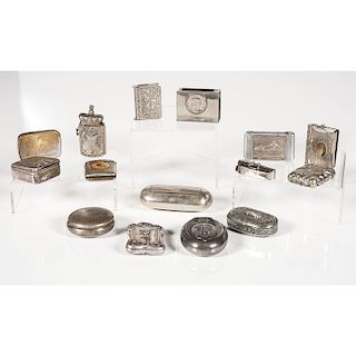 Silverplate and Other Match Safes