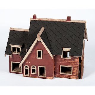 Painted Wooden Doll House