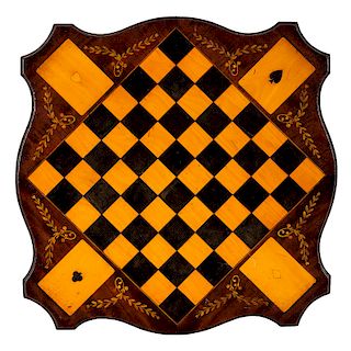 Inlaid Wooden Game Board