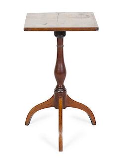An American Mahogany Candlestand, Height 28 inches width 16 1/2 x depth 16 1/4 inches.