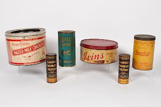 Biscuits and Sweets Advertising Tins