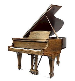 A Steinway Model A Baby Grand Piano, 1919, Height 72 3/4 x width 57 3/4 x depth 77 inches. (Open)