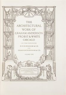 [GRAHAM ANDERSON PROBST & WHITE]. The Architectural Work of Graham Anderson Probst & White Chicago and their Predecessors D.H. B
