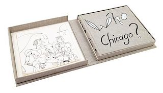 * Various authors. Who Chicago? An Exhibition of Contemporary Imagists. England, 1980. Together with a Jim Nutt etching.