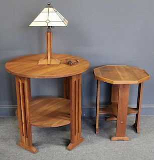 STICKLEY AUDI. Grouping of 2 Tables and