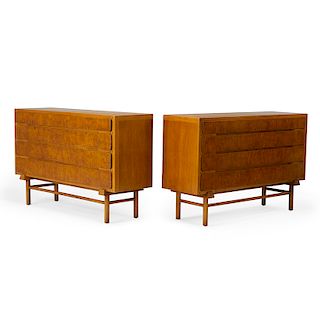 STYLE OF EDWARD WORMLEY PAIR OF DRESSERS
