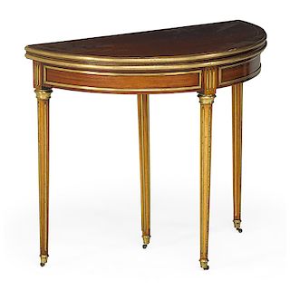 LOUIS PHILIPPE STYLE MAHOGANY GAMES TABLE