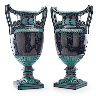 PAIR OF NEOCLASSICAL STYLE URNS