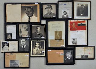 15 Autographed Photos Foreign Military Officers