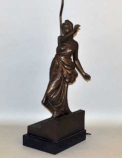 H. Levasseur, Bronze Sculpture Female Figure