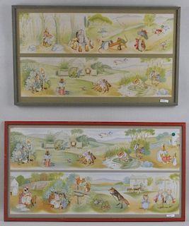 Four Framed Prints of Beatrix Potter Illustrations