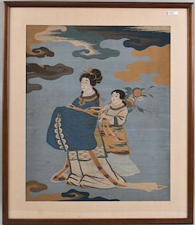 Japanese Woven Silk Kesi Panel