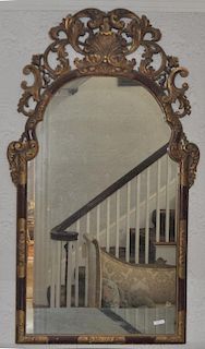 Queen Anne Style Decorated Rococo Mirror