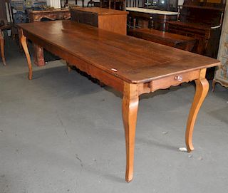 Long French Provincial Weaver's or Farm Table