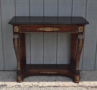 French Empire Marble Top Center Table