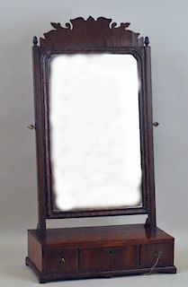 English Queen Anne Walnut Dressing Mirror