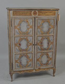 Continental Polychrome Two Door Cupboard