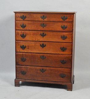 Chippendale Cherrywood Tall Chest