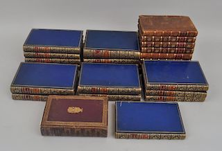 Estate Group of English Leatherbound Books