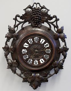 Highly Carved Black Forest Clock.