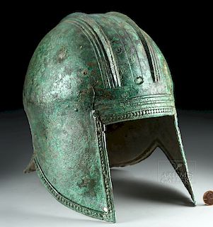 Greek Illyrian Bronze Hoplite Helmet