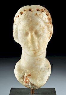 Greek Hellenistic Marble Bust of Aphrodite