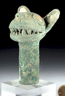 Inca Copper Mace Head of a Feline - ex-Sotheby's