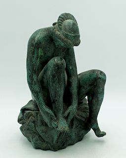 After Rodin, Bronze Female Nude