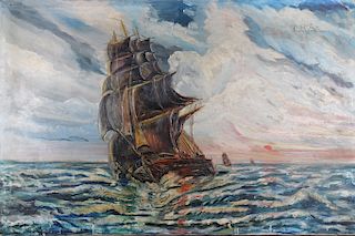 Augustus Lavinci Williams, Clipper Ship Painting