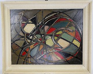 20th C. Abstract Composition Painting