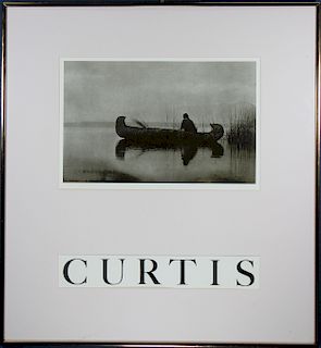 Edward Curtis Photogravure/Poster "Duck Hunter"