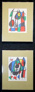 (2) Joan Miro (SPANISH, 1893-1983)
