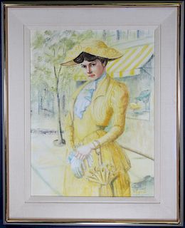 Marcella Nordseth, Woman in Yellow Bonnet