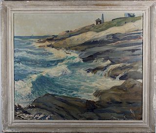 Victor White, New England Coastal Painting