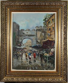 Antonio DeVity (1901 - 1993) Paris Street Scene