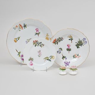 Herend Porcelain Part Service Decorated with Flower Sprays