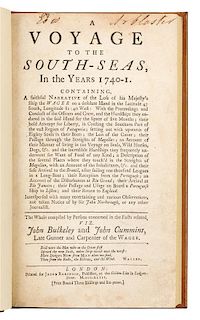 BULKELEY, John (fl. 1740) and John CUMMINS (fl. 1740). A Voyage to the South-Seas, in the Years 1740-1. London, 1743. FIRST EDIT