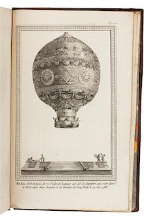FAUJAS DE SAINT-FOND. Description des Experiences de la Machine Aerostatique de MM. de Montgolfier... Paris, 1783, 1784. FIRST E