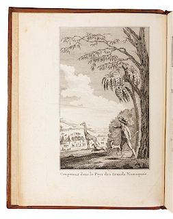 LEVAILLANT, François (1753-1824). Voyage…dans l'Interieur de l'Afrique. --Second Voyage... Paris, 1790, 1795. FIRST EDITION.