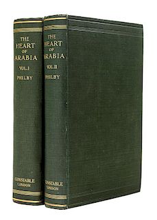 PHILBY, Harry St. John Bridger (1885-1960). The Heart of Arabia. London, 1922. FIRST EDITION.