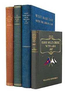 VANDERBILT, William Kissam Jr. (1878-1944). A group of four works, all FIRST EDITIONS.
