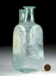 Choice Roman Glass Rectangular Bottle, ex-Bonhams