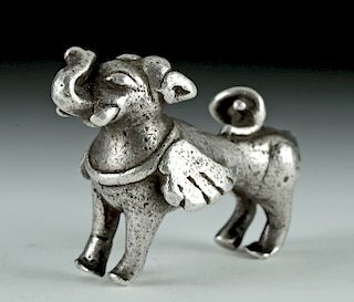 18th C. Indian Silver Mythical Chimera Beast - 82.5 g