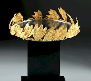 Greek Hellenistic 22K Gold Diadem, ex-Royal Athena