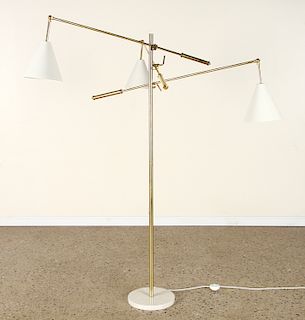 ITALIAN BRASS FLOOR LAMP MANNER ARREDOLUCE